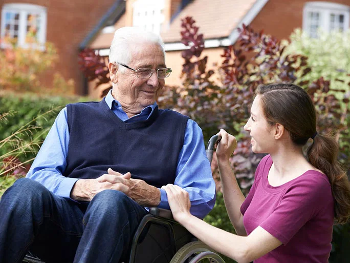 Caregiver assisting a family member who requires a court-appointed conservator